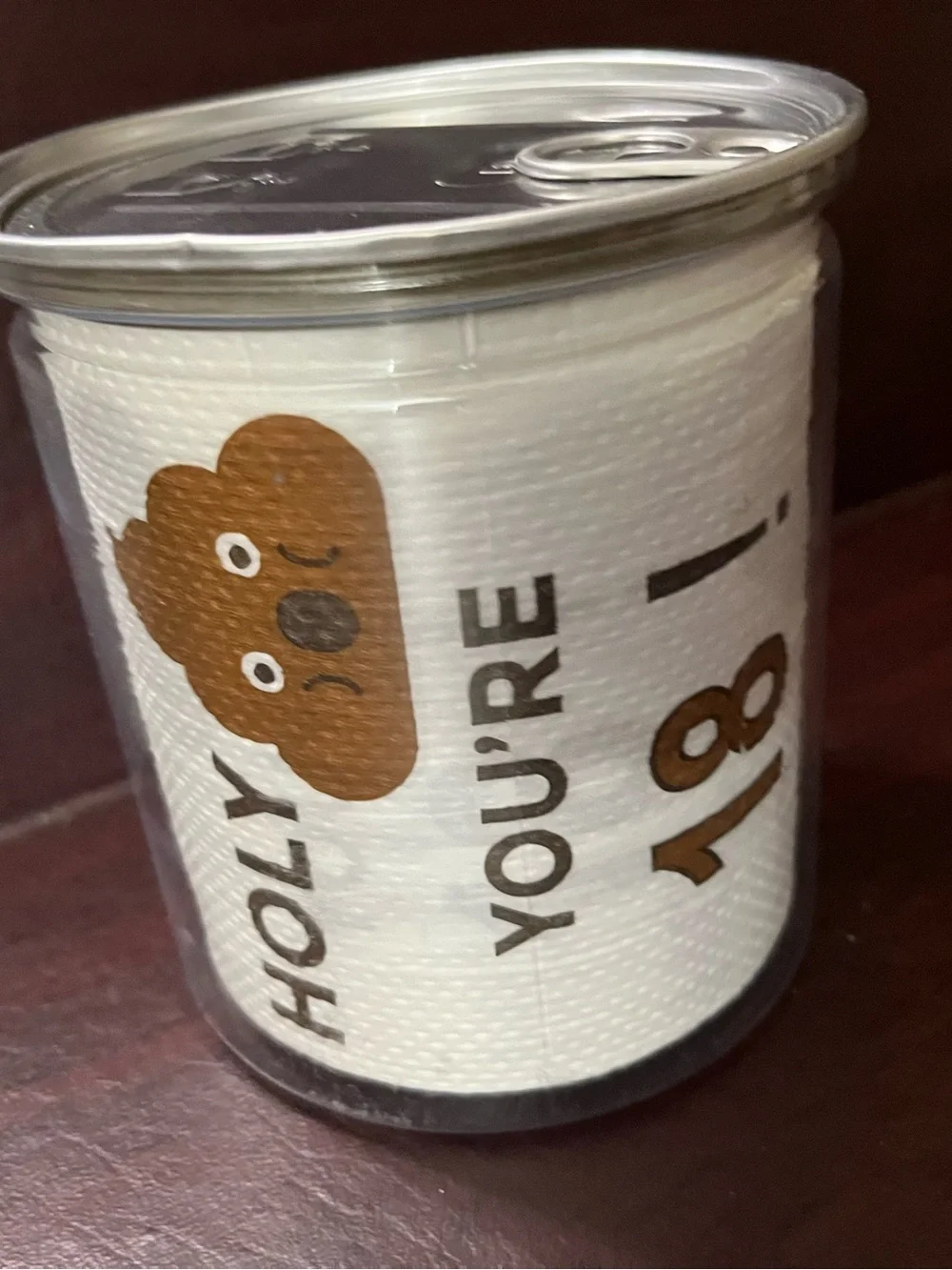 Hilarious Holy Sh* You’re 18 Toilet Paper Roll - White Novelty Party Paper